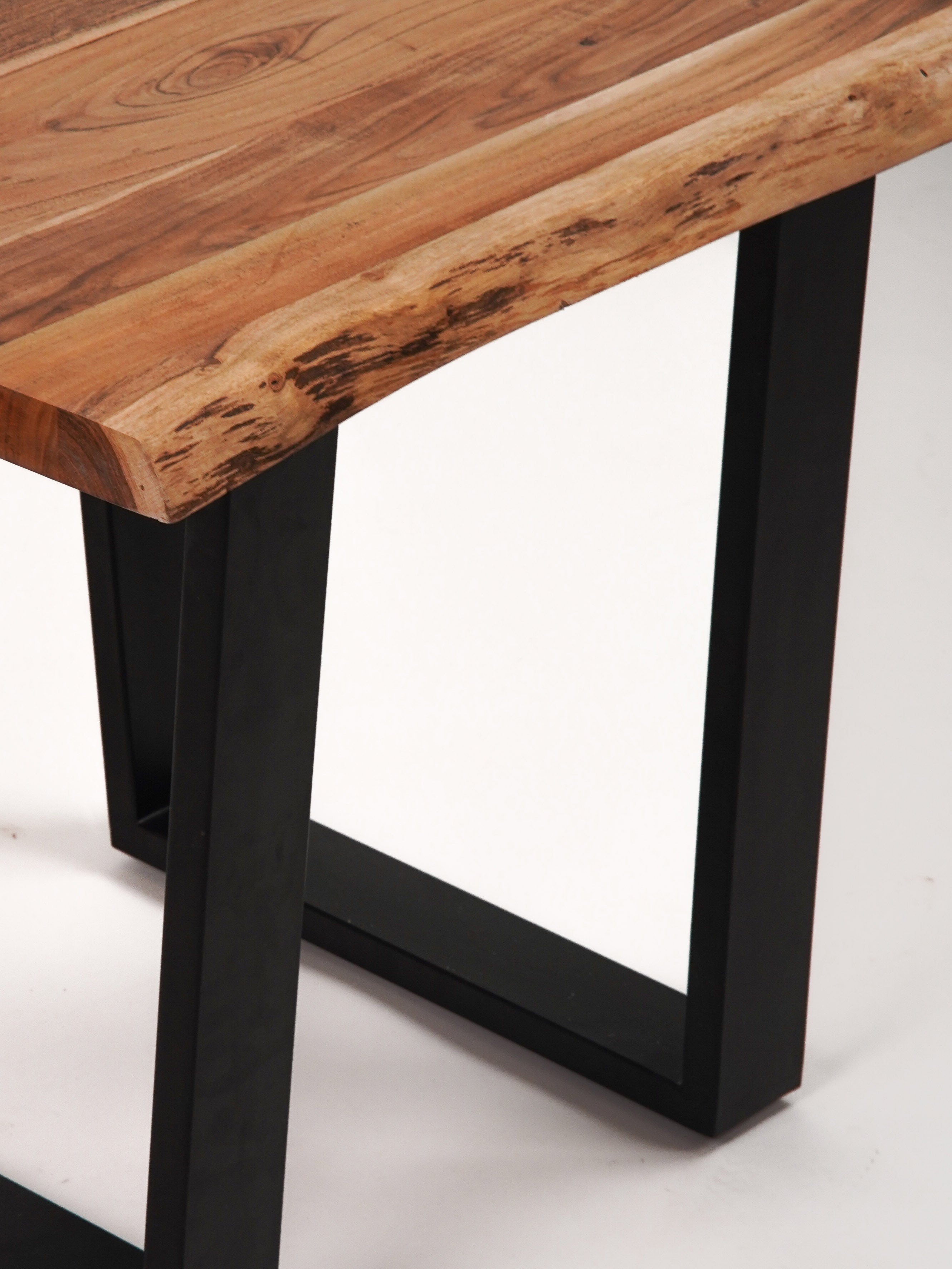 Elm Live Edged Side Table (26") - Natural