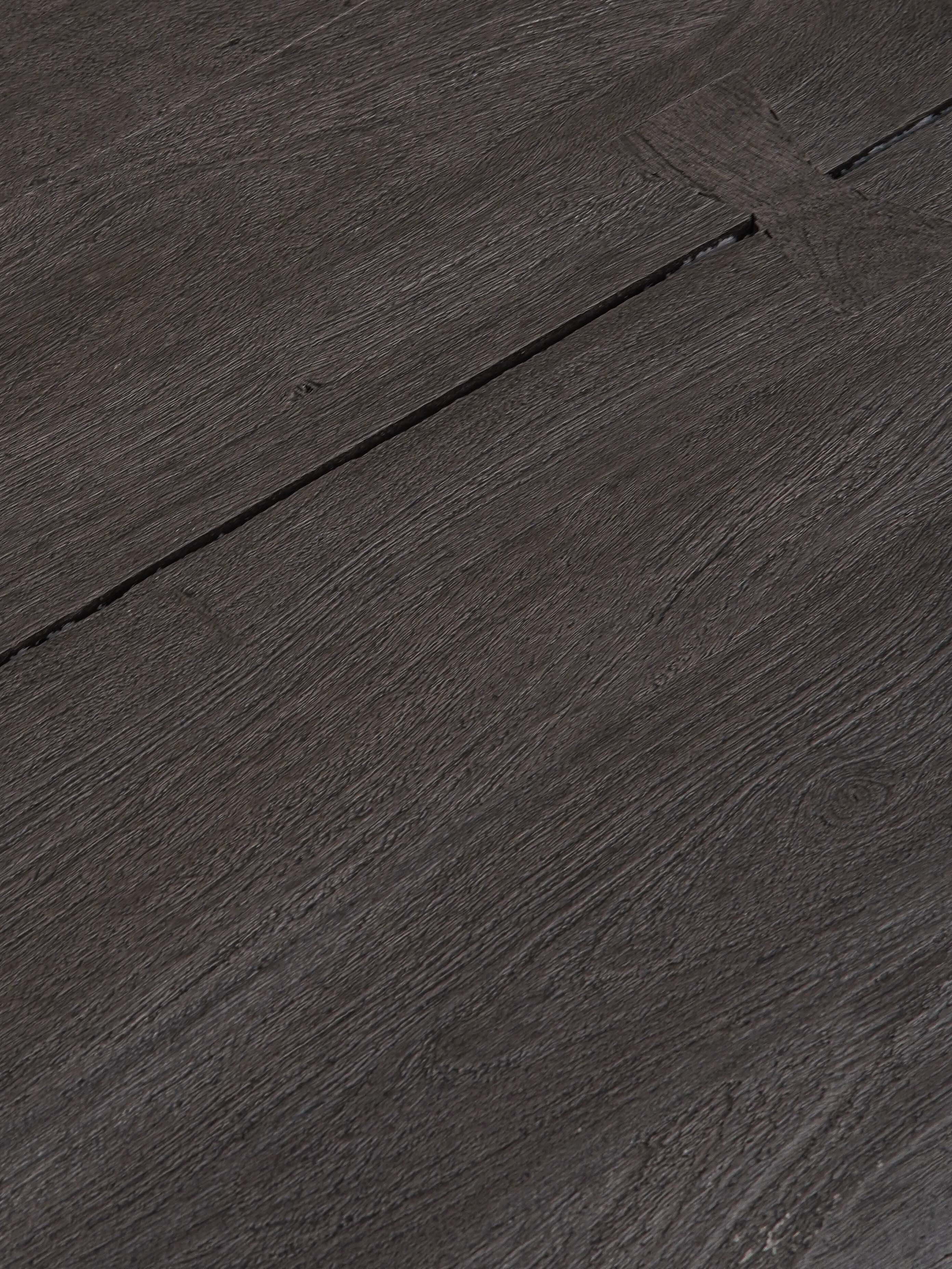 Elm Live Edged Side Table (26") - Dark Walnut