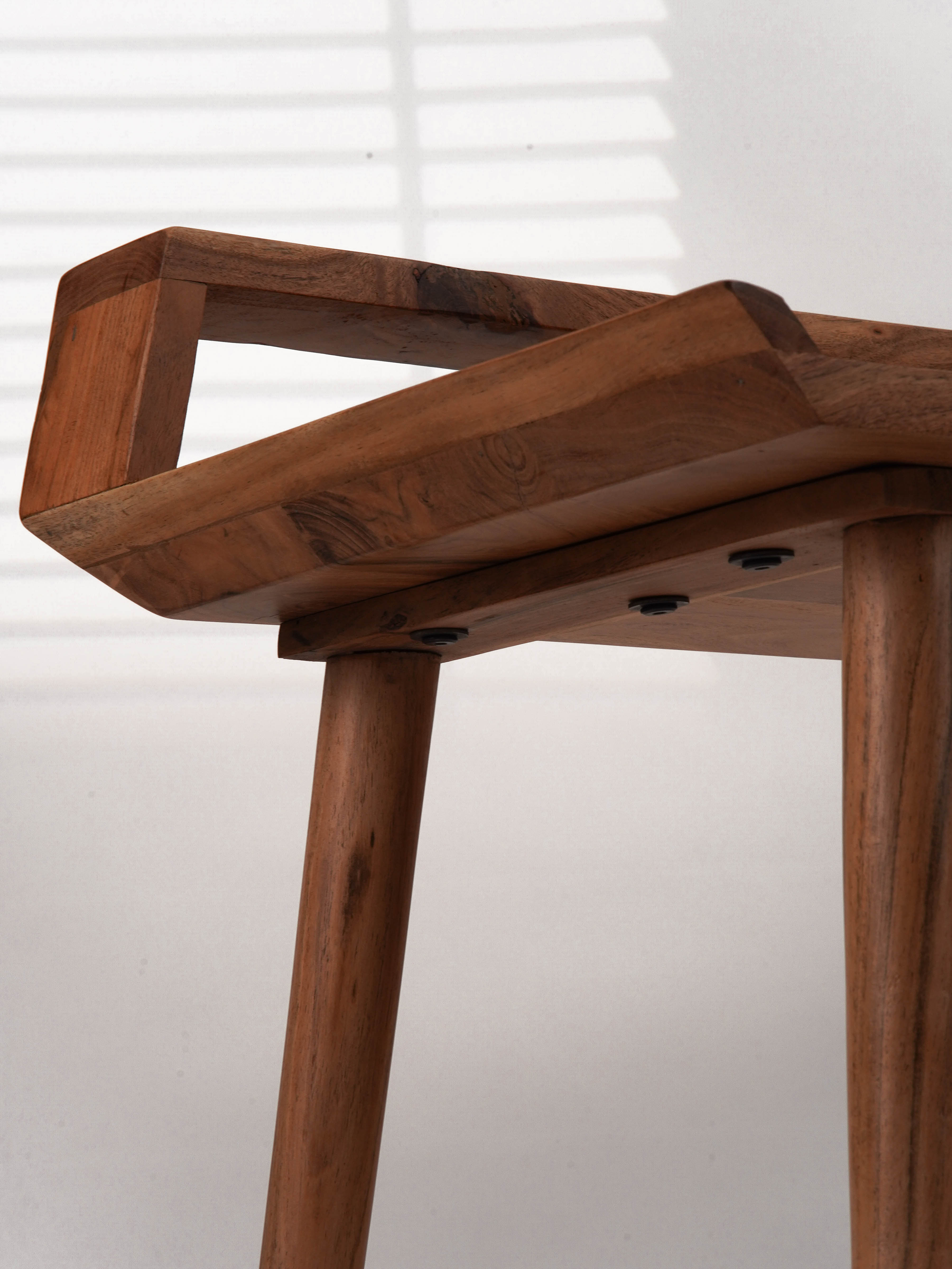 Zenith Solid Acacia Wood Desk - Natural