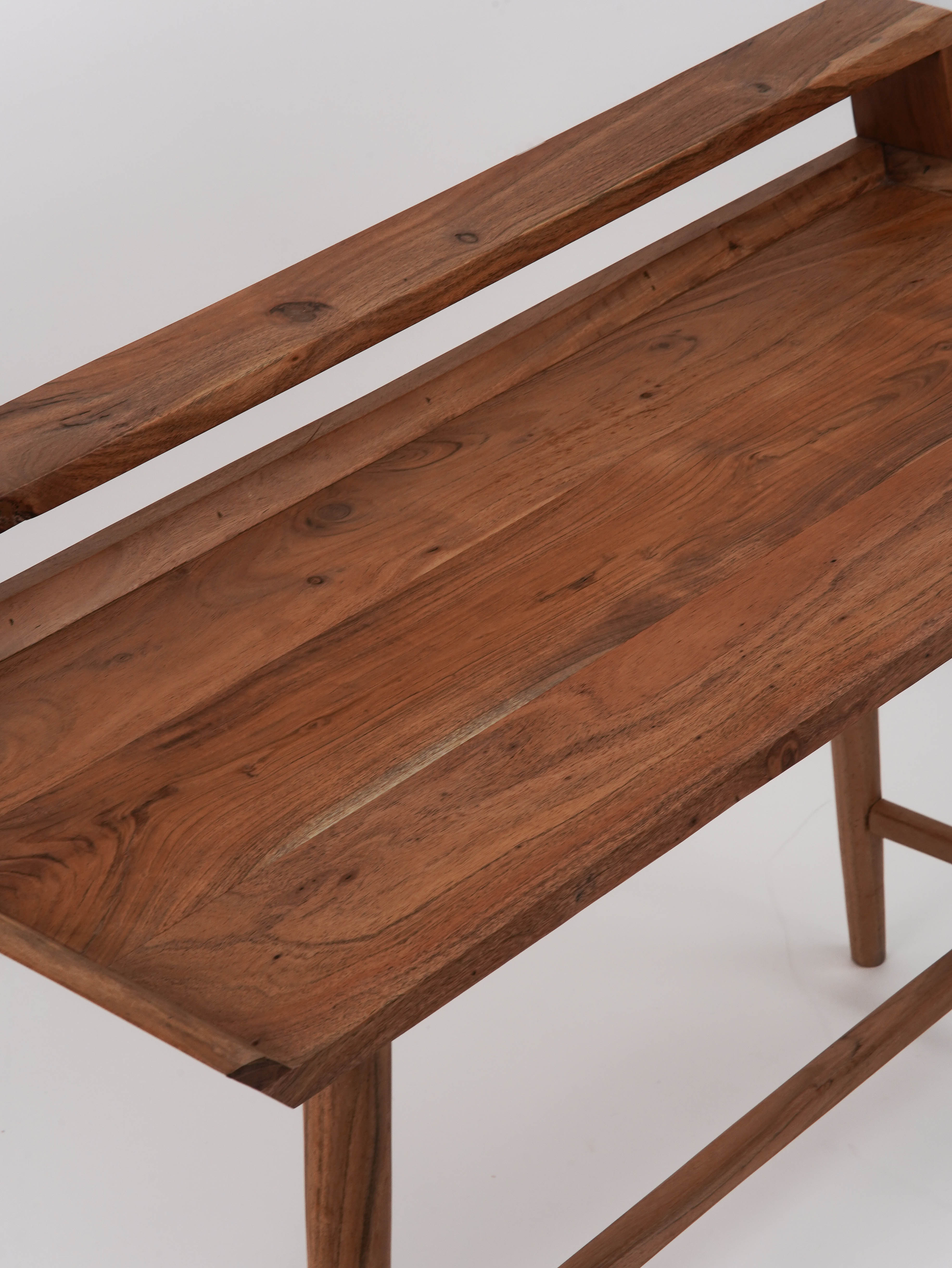 Zenith Solid Acacia Wood Desk - Natural