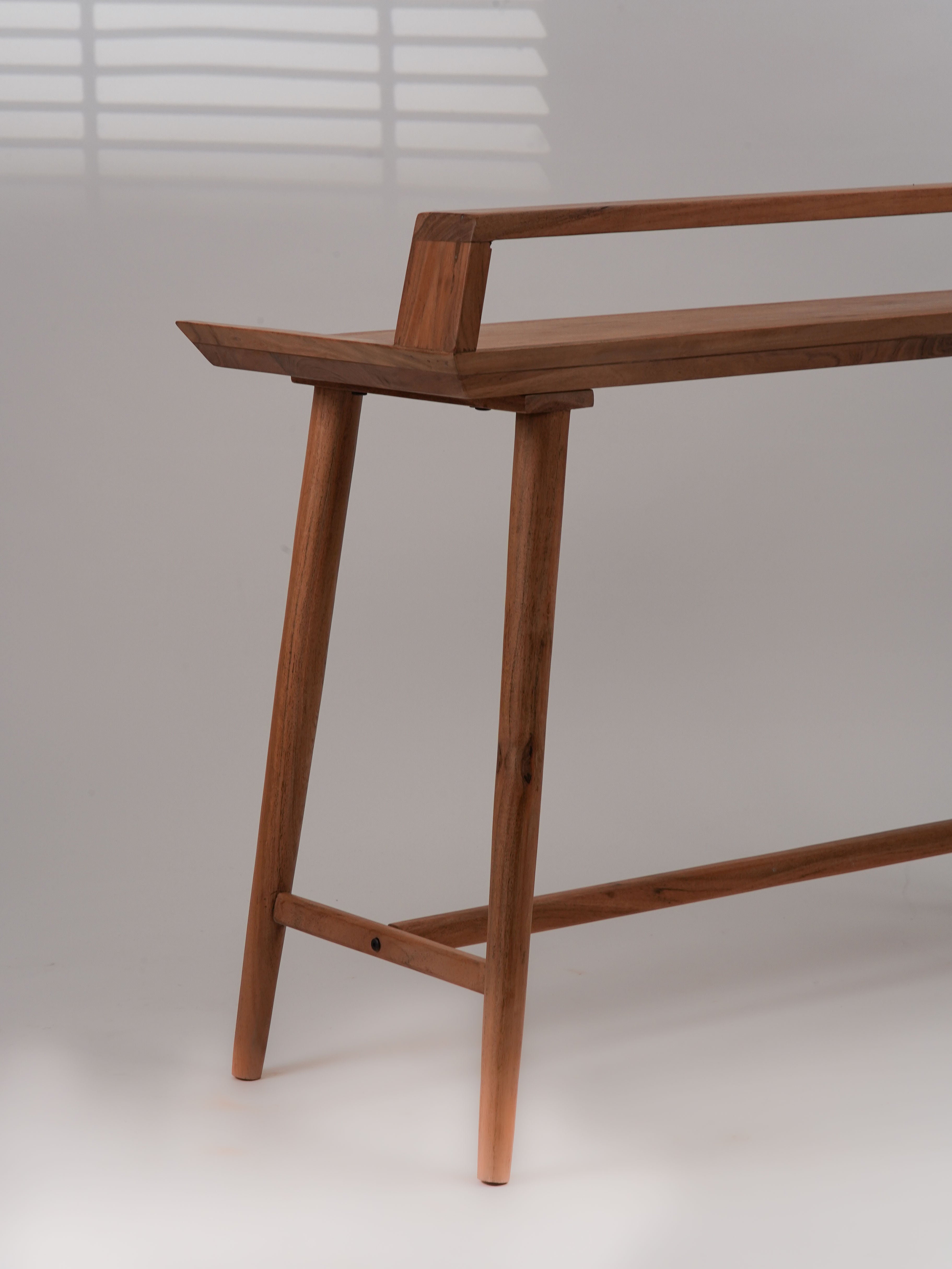 Zenith Solid Acacia Wood Desk - Natural