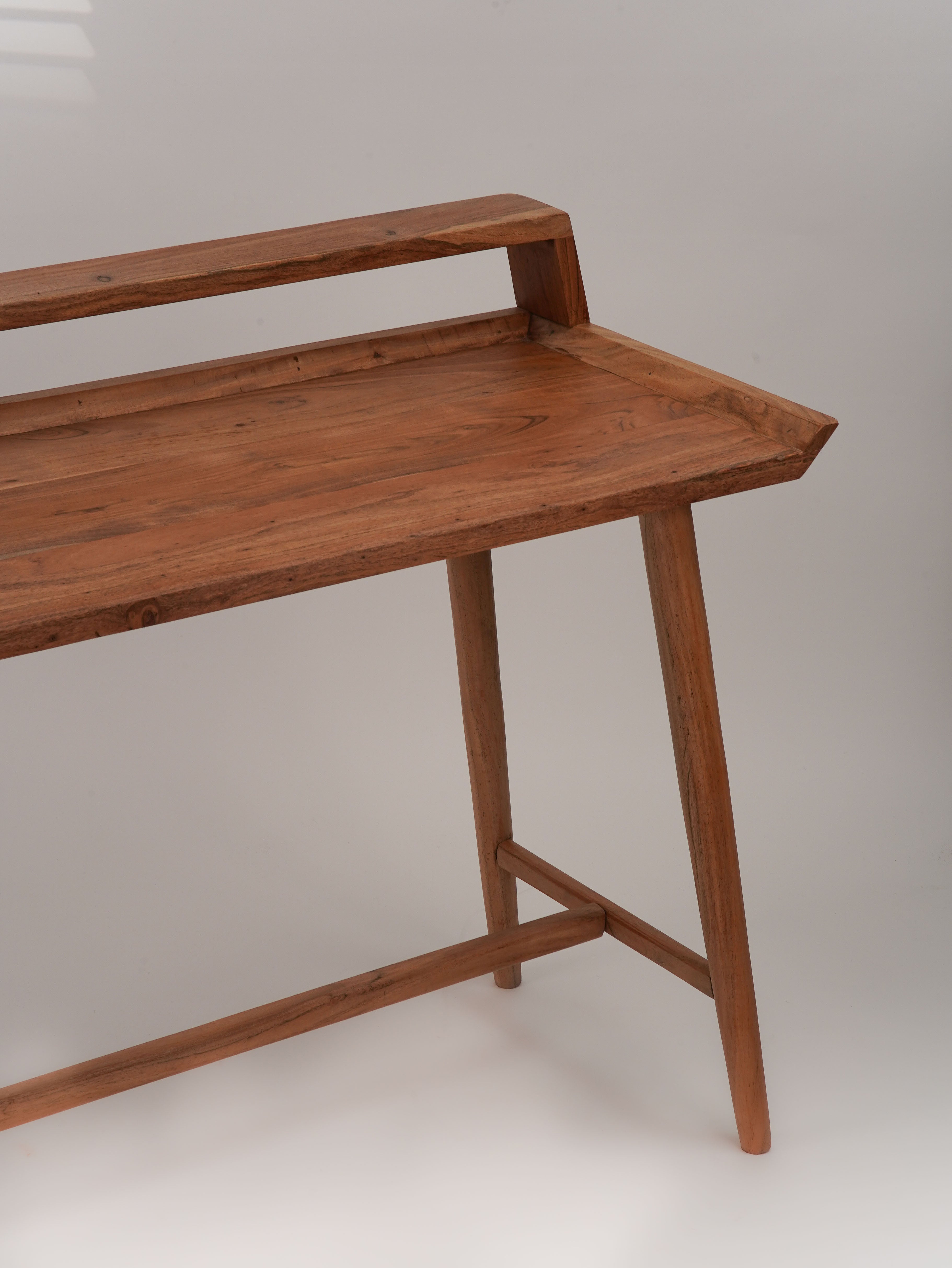 Zenith Solid Acacia Wood Desk - Natural
