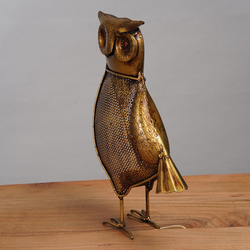 Owl Shaped Tea Light Candle Holder