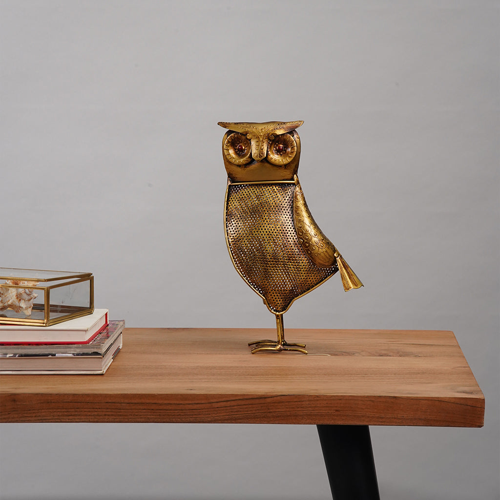 Owl Shaped Tea Light Candle Holder