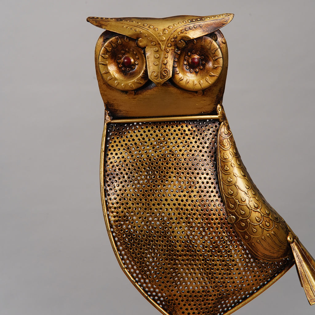 Owl Shaped Tea Light Candle Holder