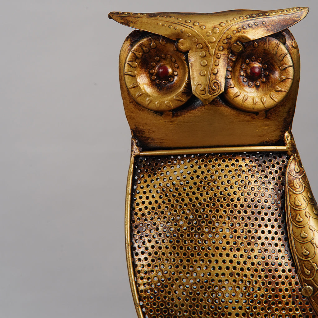 Owl Shaped Tea Light Candle Holder