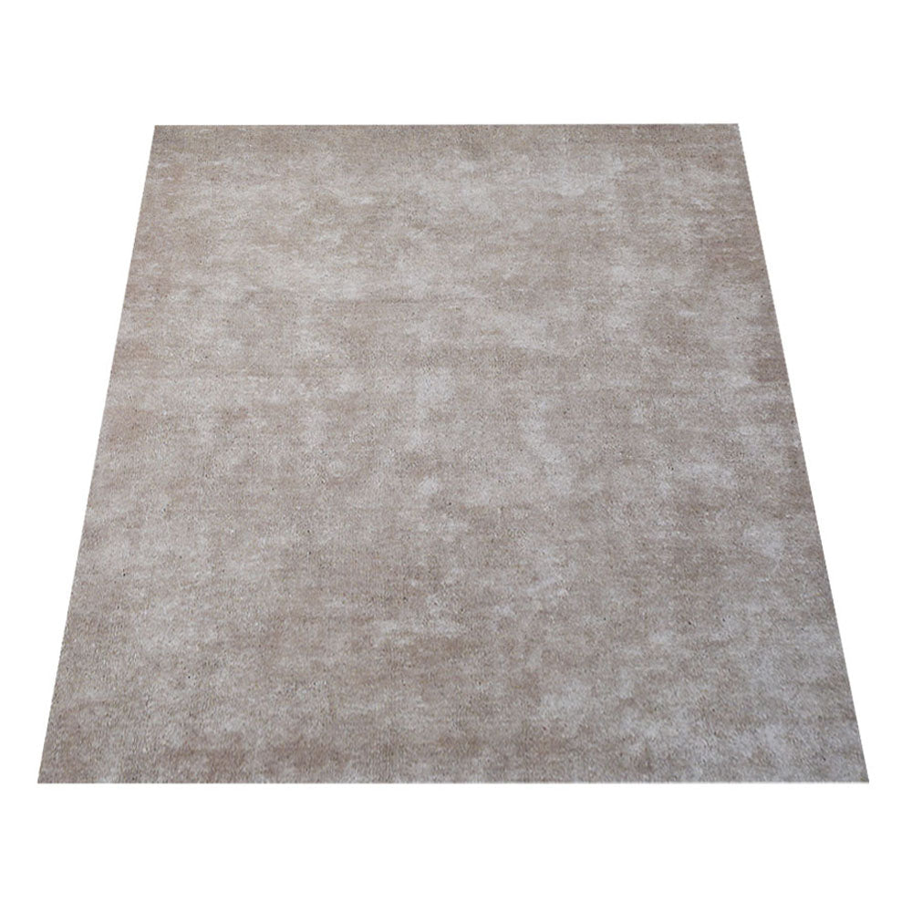 Solid Hand Knotted Silk Rug