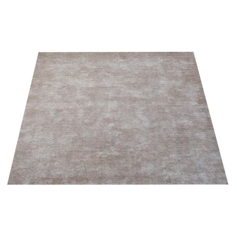 Solid Hand Knotted Silk Rug