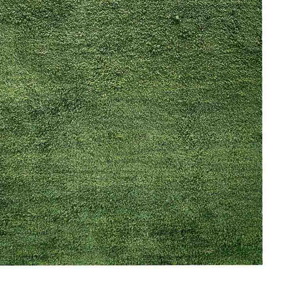 Solid Hand Knotted Silk Rug
