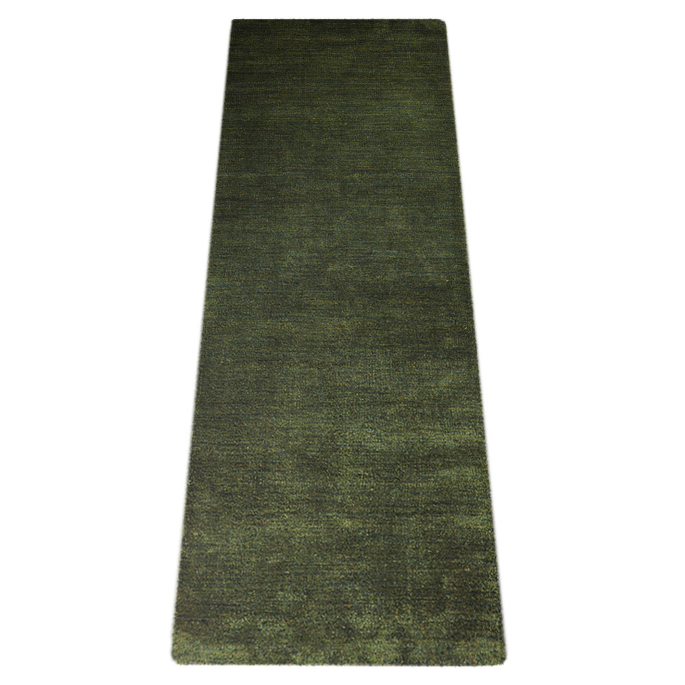 Solid Hand Knotted Silk Rug