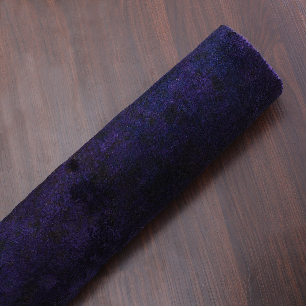 Solid Hand Knotted Silk Rug