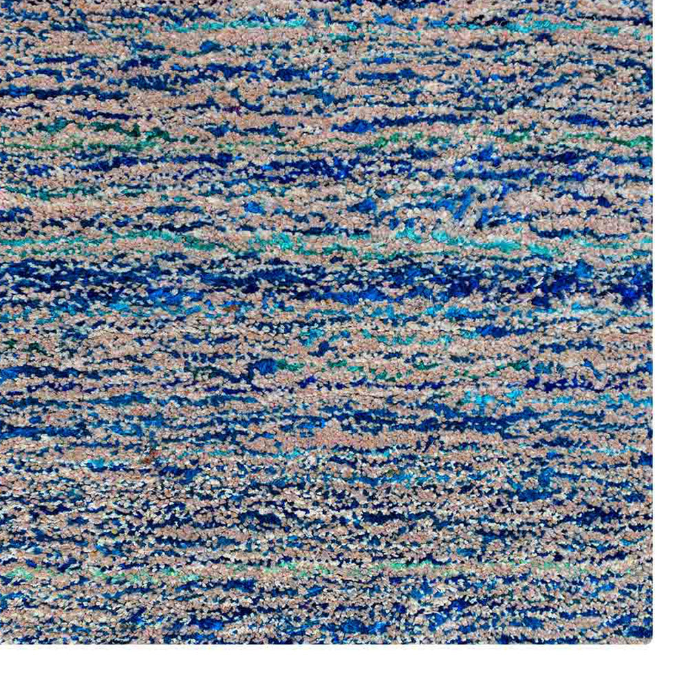 Dual tone Hand Knotted Silk & Wool Rug