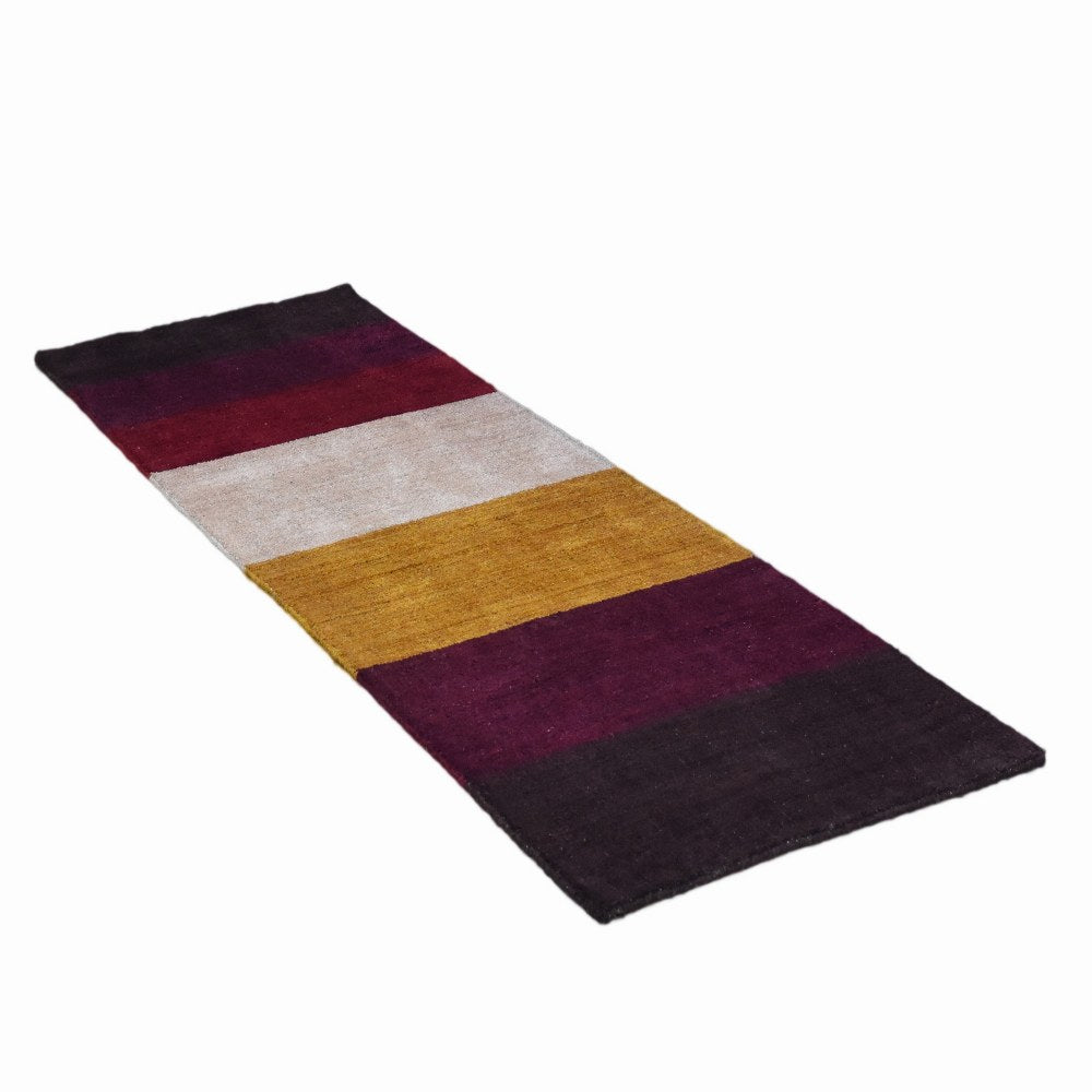 Lines Hand Knotted Silk & Wool Rug