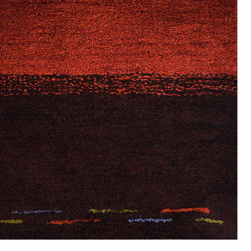 Lines Hand Knotted Silk & Wool Rug