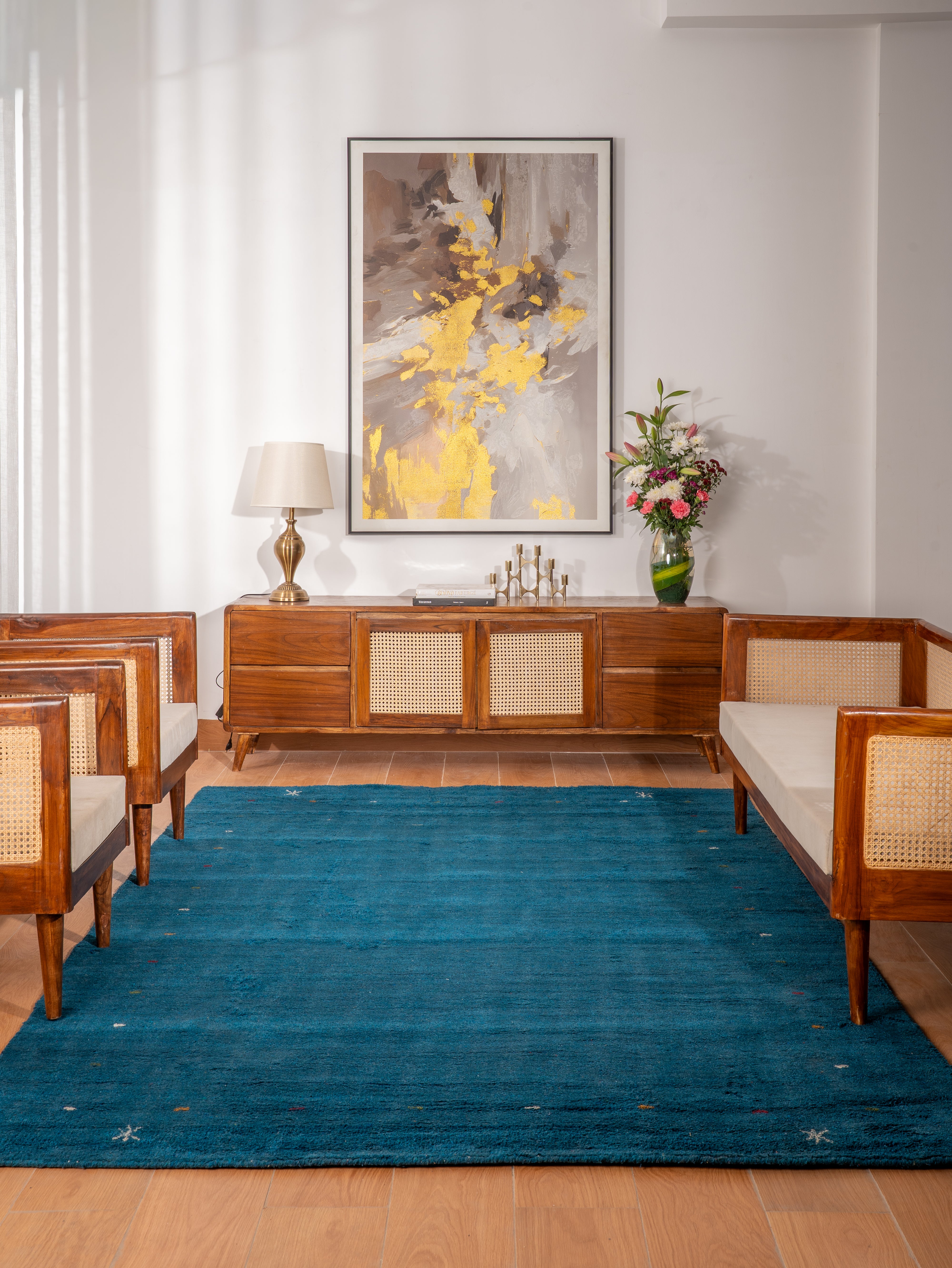 Yarrow Hand Knotted Silk & Wool Rug