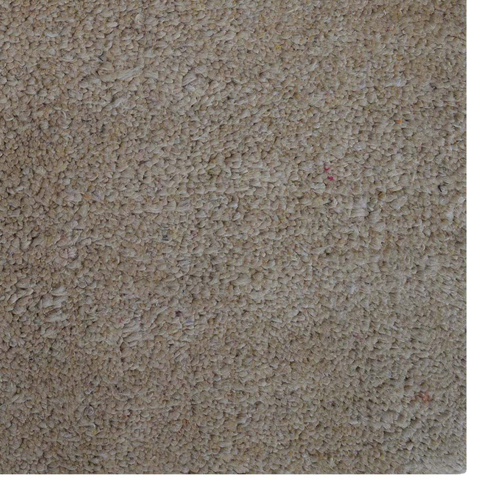 Solid Hand Knotted Silk & Wool Rug