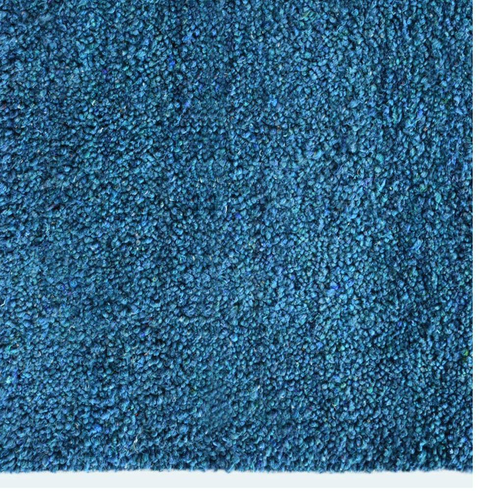 Solid Hand Knotted Silk & Wool Rug