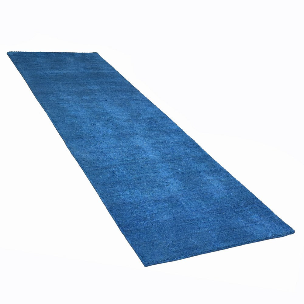 Solid Hand Knotted Silk & Wool Rug
