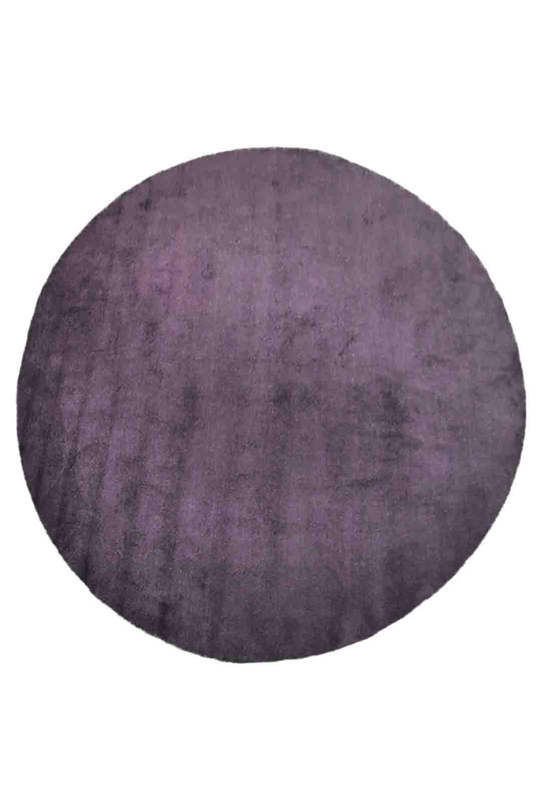 Solid Hand Knotted Silk & Wool Rug