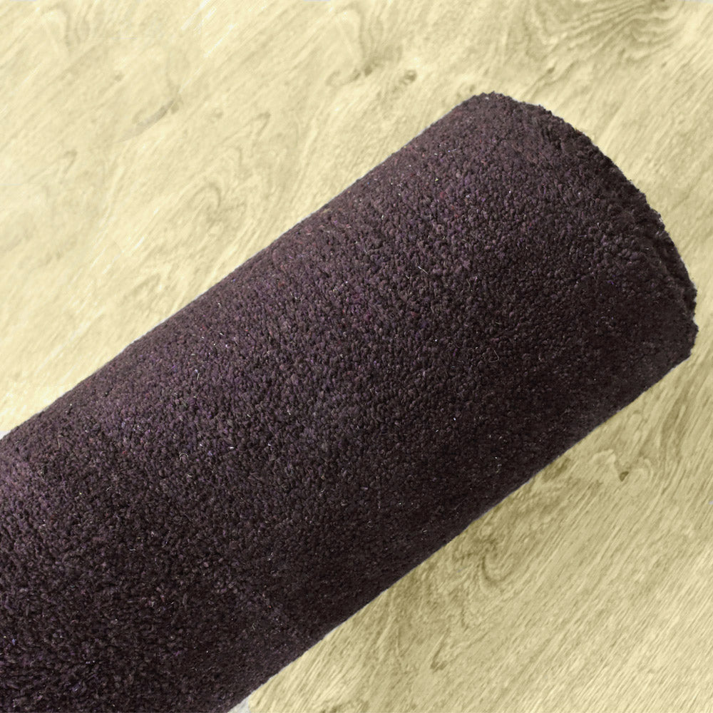 Solid Hand Knotted Silk & Wool Rug