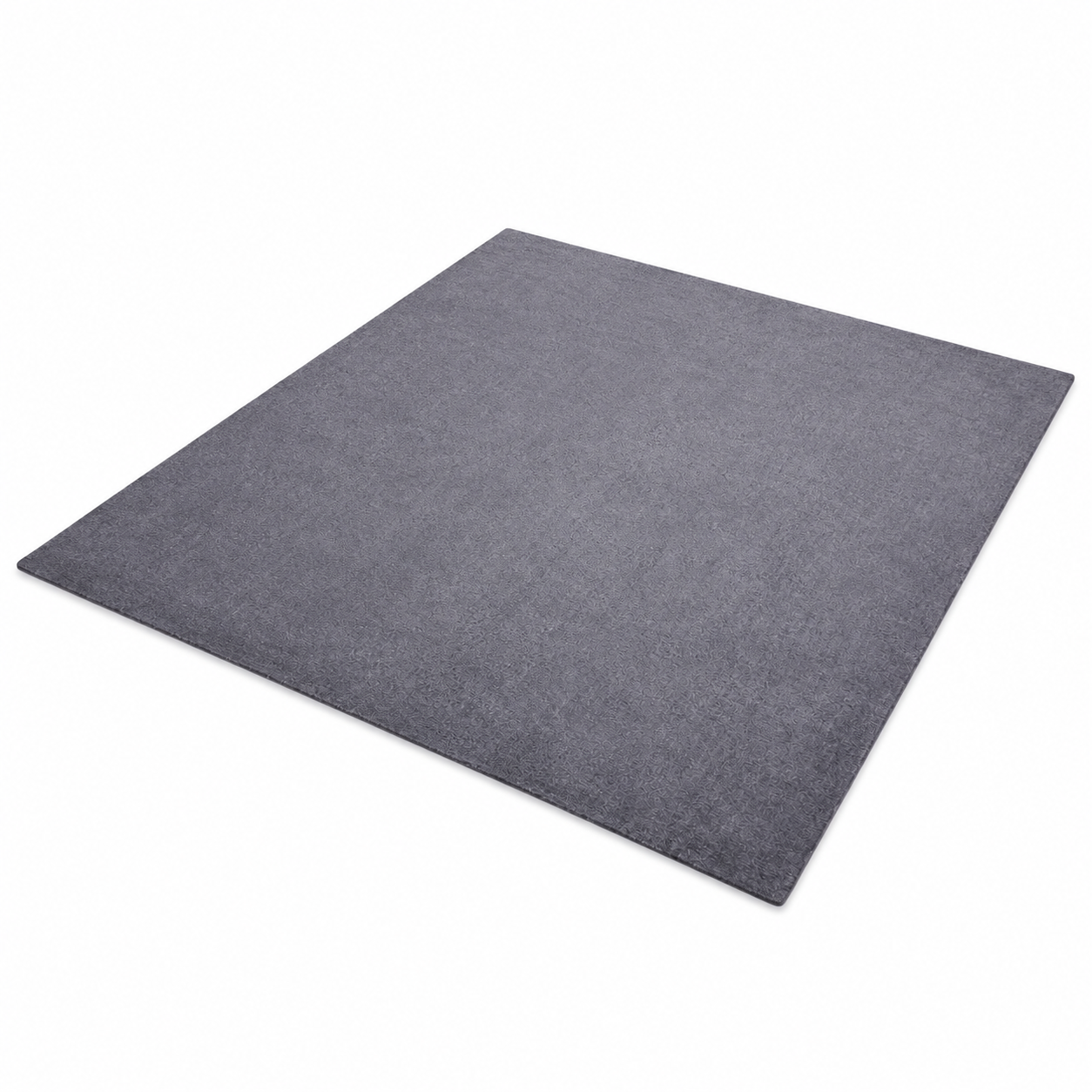 Solid Hand Knotted Silk & Wool Rug