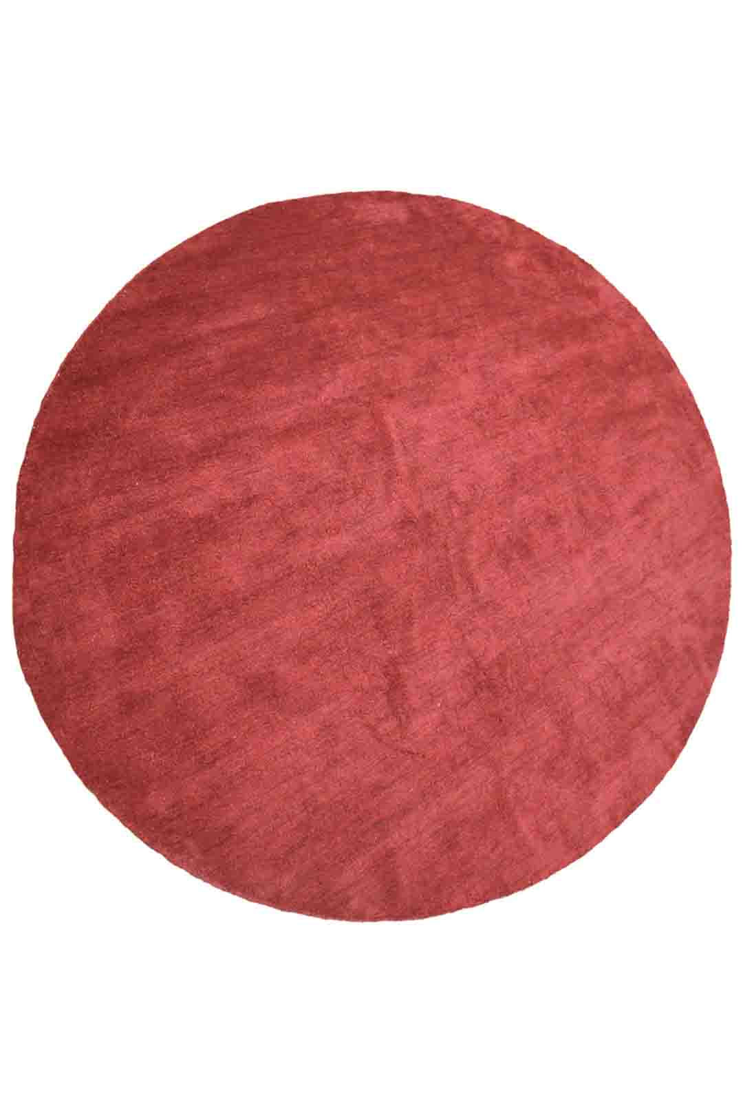 Solid Hand Knotted Silk & Wool Rug
