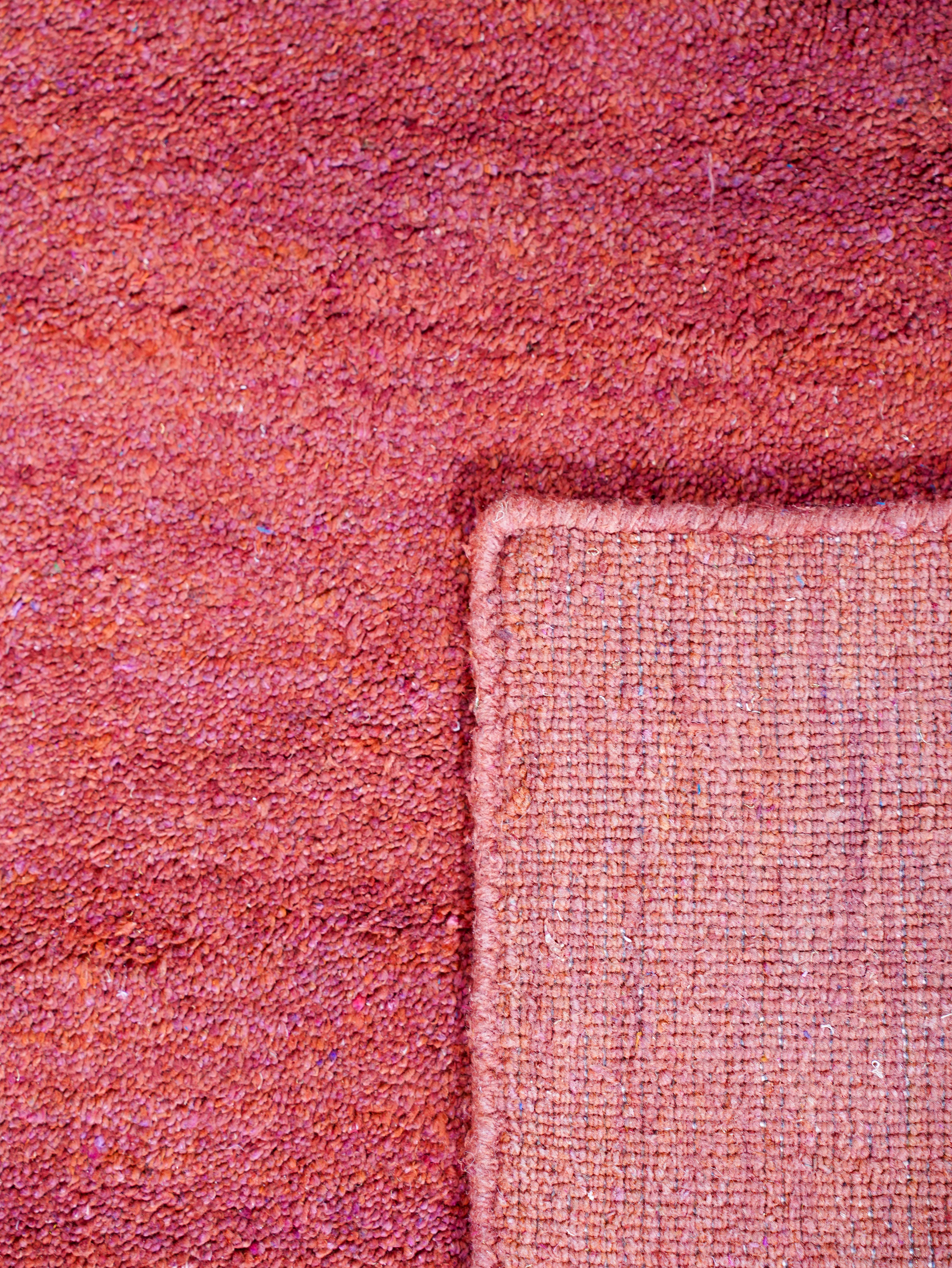 Dual Tone Hand Knotted Silk & Wool Rug