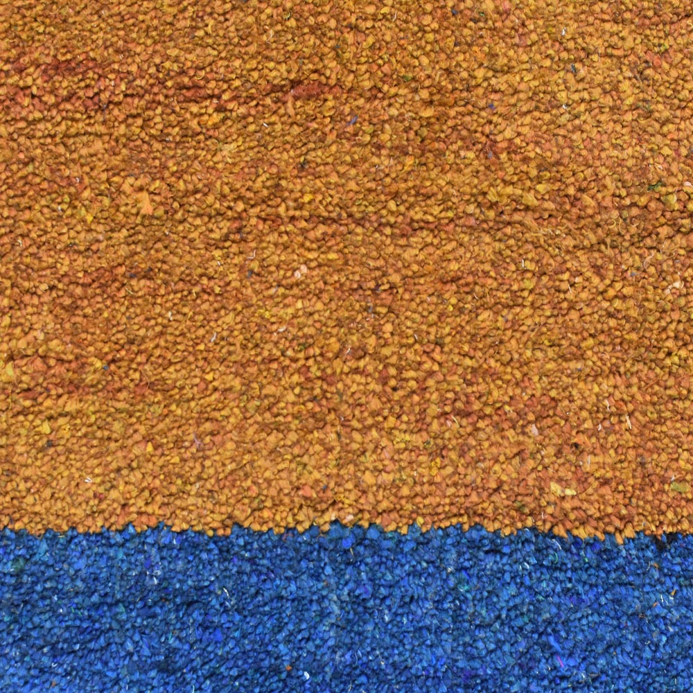 Frame Hand Knotted Silk & Wool Area Rug