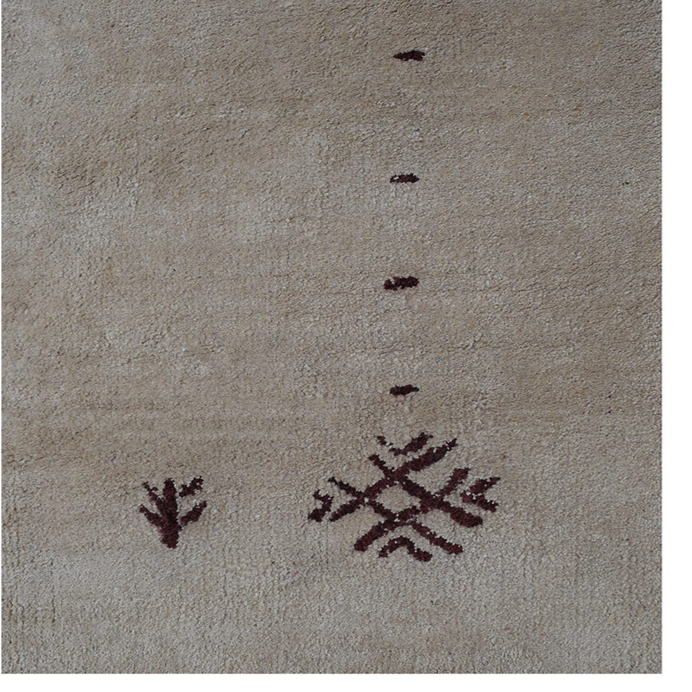 Neil Hand Knotted Silk & Wool Beige Area Rug