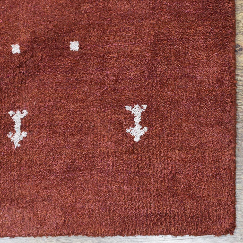 Dale Hand Knotted Silk & Wool Blue Area Rug