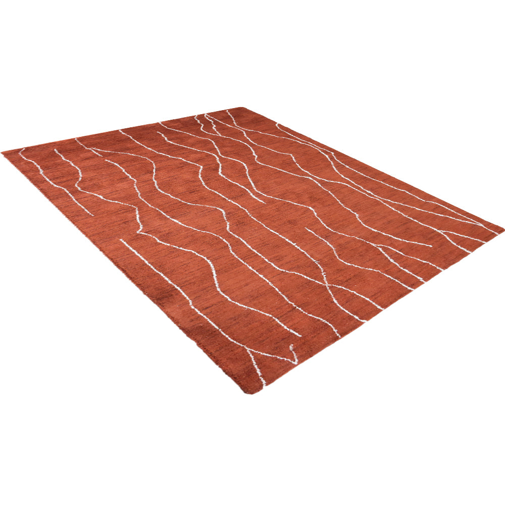 Ripple Hand Knotted Silk & Wool Rug