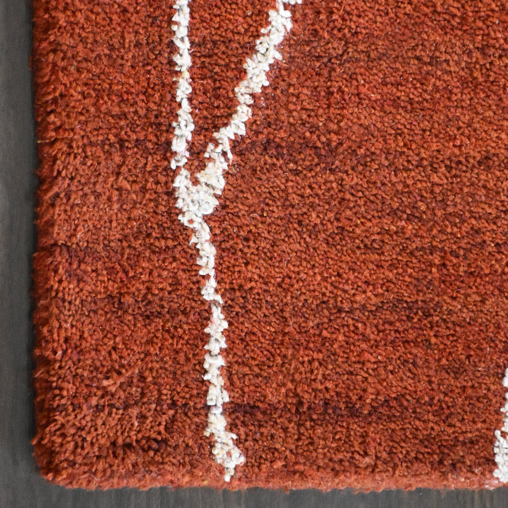 Ripple Hand Knotted Silk & Wool Rug