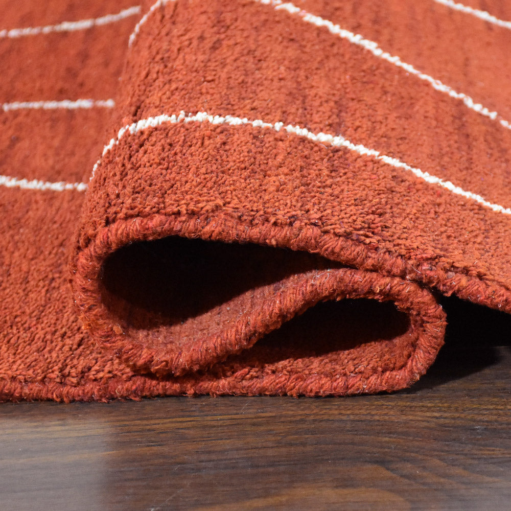 Ripple Hand Knotted Silk & Wool Rug