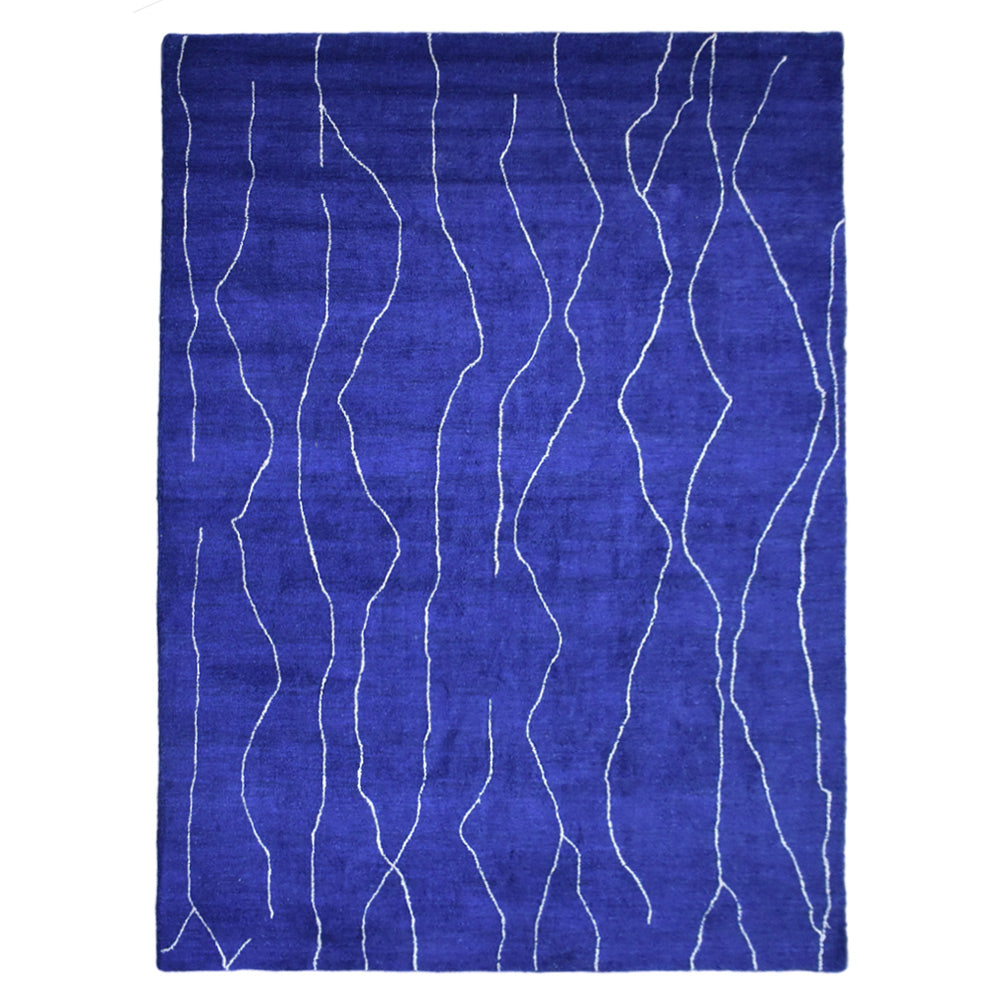 Ripple Hand Knotted Silk & Wool Rug