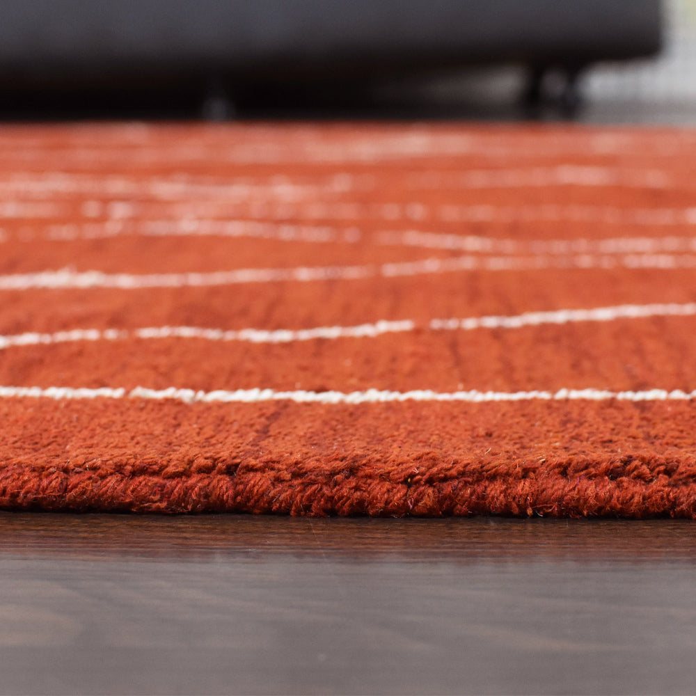 Ripple Hand Knotted Silk & Wool Rug