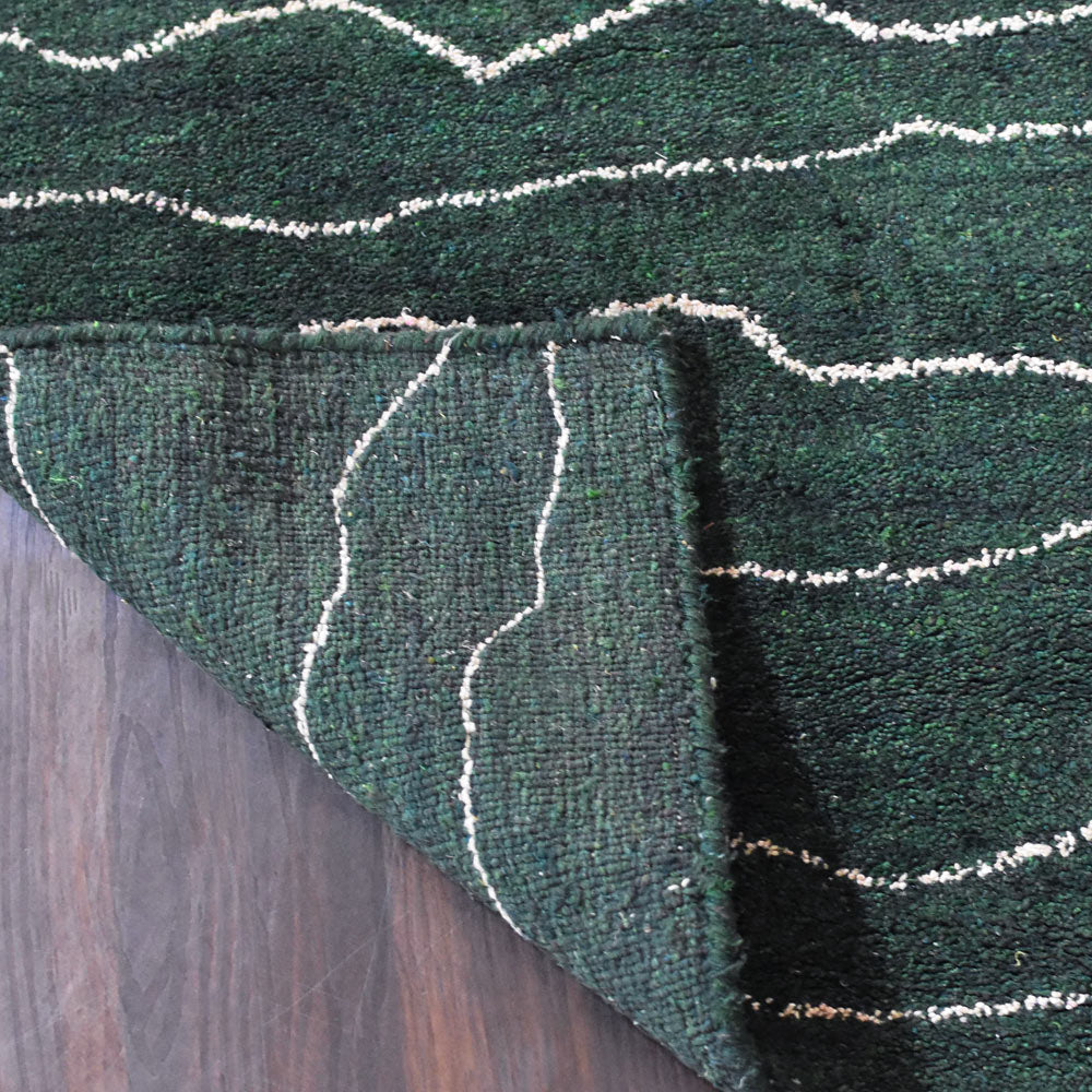 Sea Hand Knotted Loom Silk Mix Area Rug