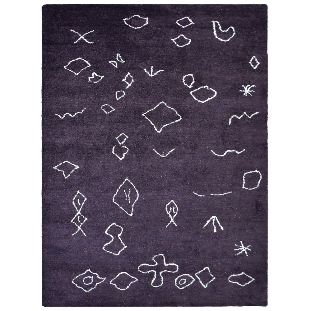 Ava Hand Knotted Silk & Wool Area Rug