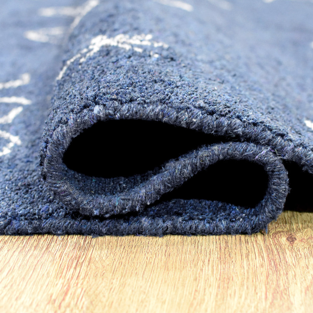 Ava Hand Knotted Silk & Wool Area Rug