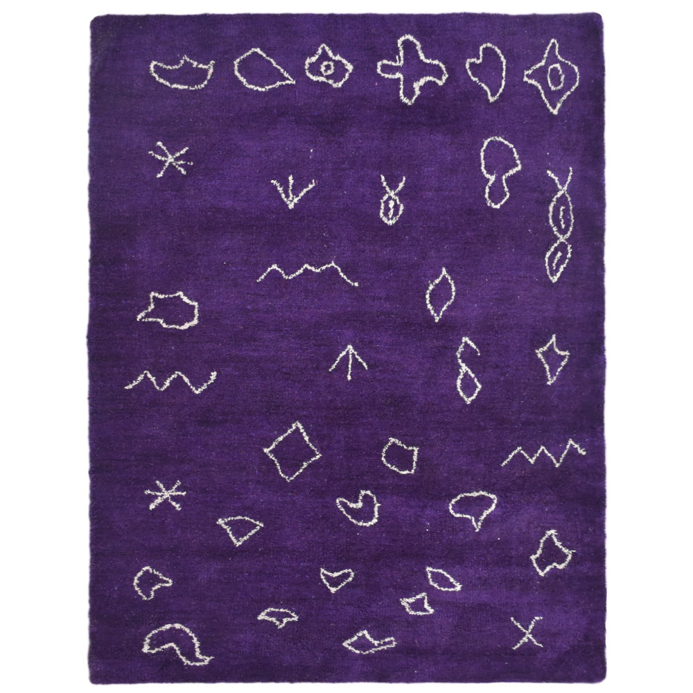 Ava Hand Knotted Silk & Wool Area Rug