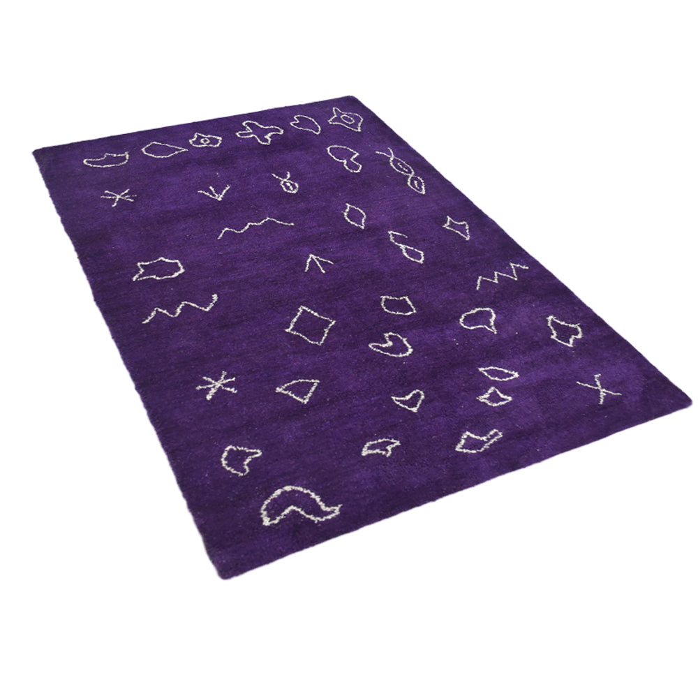 Ava Hand Knotted Silk & Wool Area Rug
