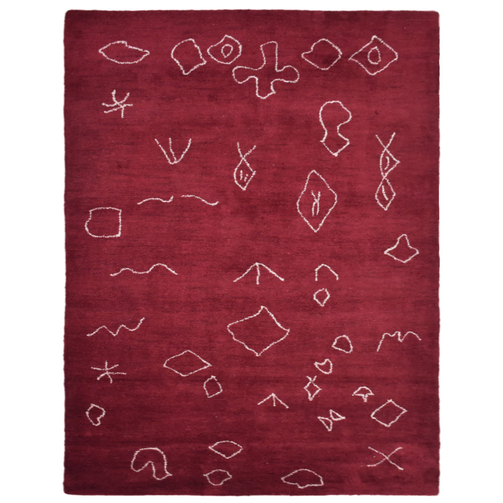 Ava Hand Knotted Silk & Wool Area Rug