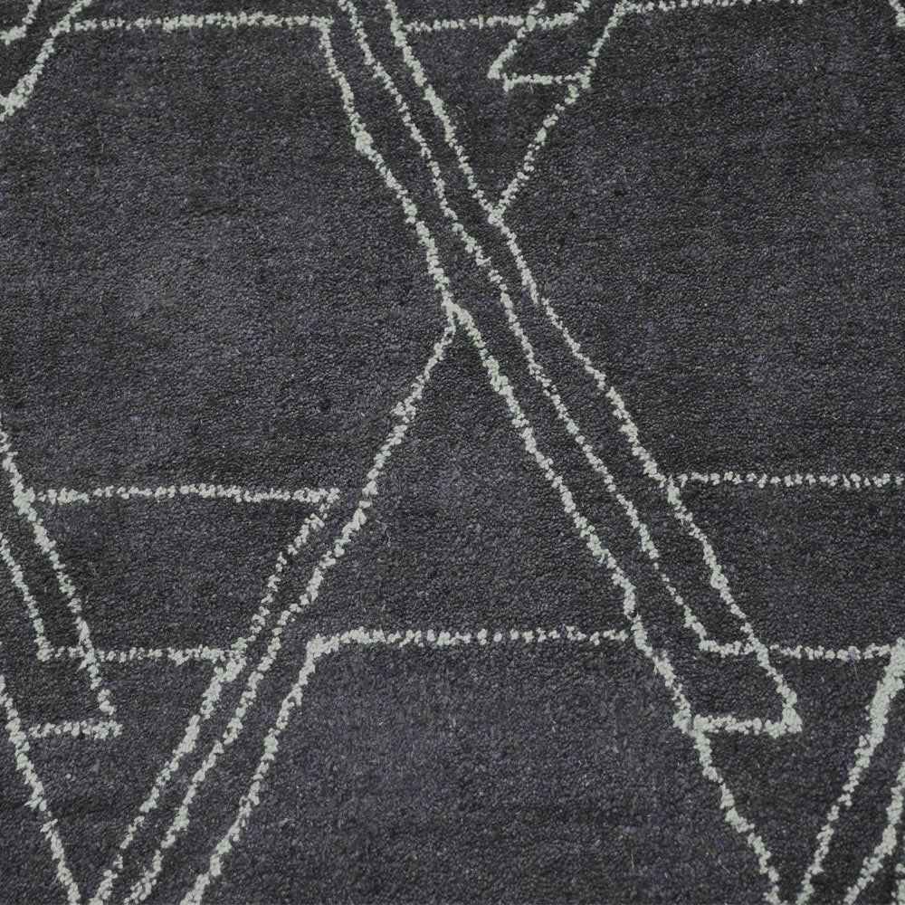 Hand Knotted Loom Silk Mix Area Rug Contemporary Red Beige