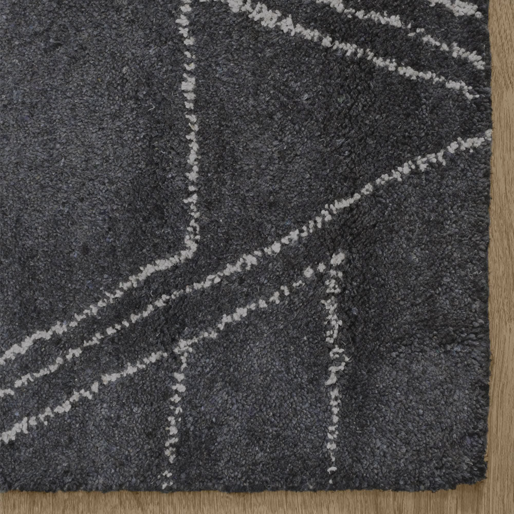 Hand Knotted Loom Silk Mix Area Rug Contemporary Red Beige