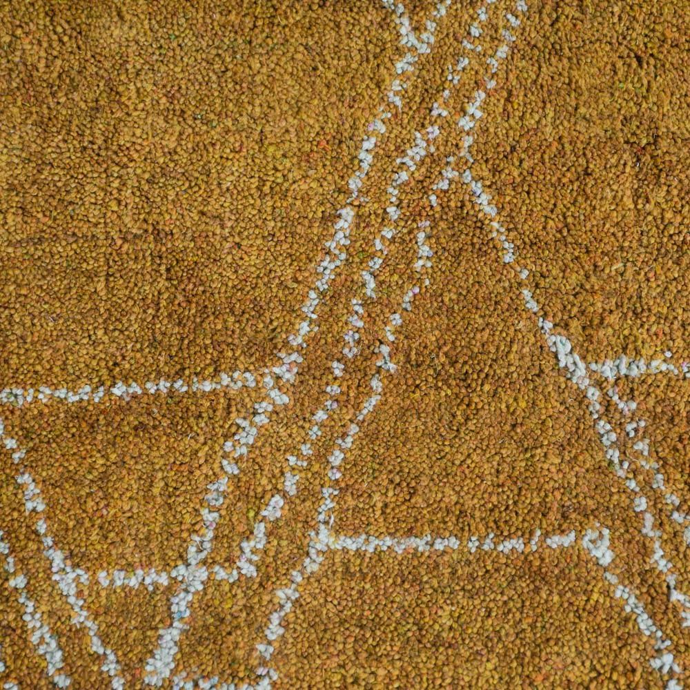 Hand Knotted Loom Silk Mix Area Rug Contemporary Red Beige