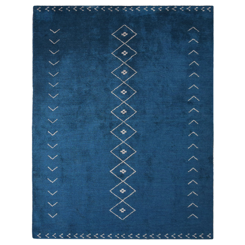 Varenna Hand Knotted Loom Silk Mix Area Rug