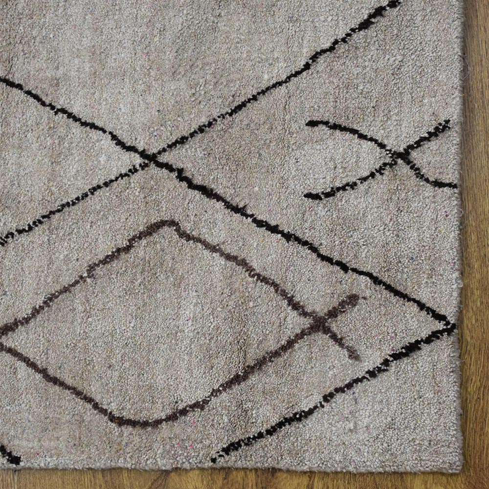 Niseko Hand Knotted Loom Silk Mix Area Rug
