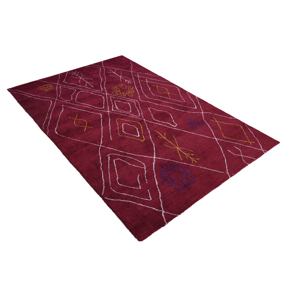 Niseko Hand Knotted Loom Silk Mix Area Rug
