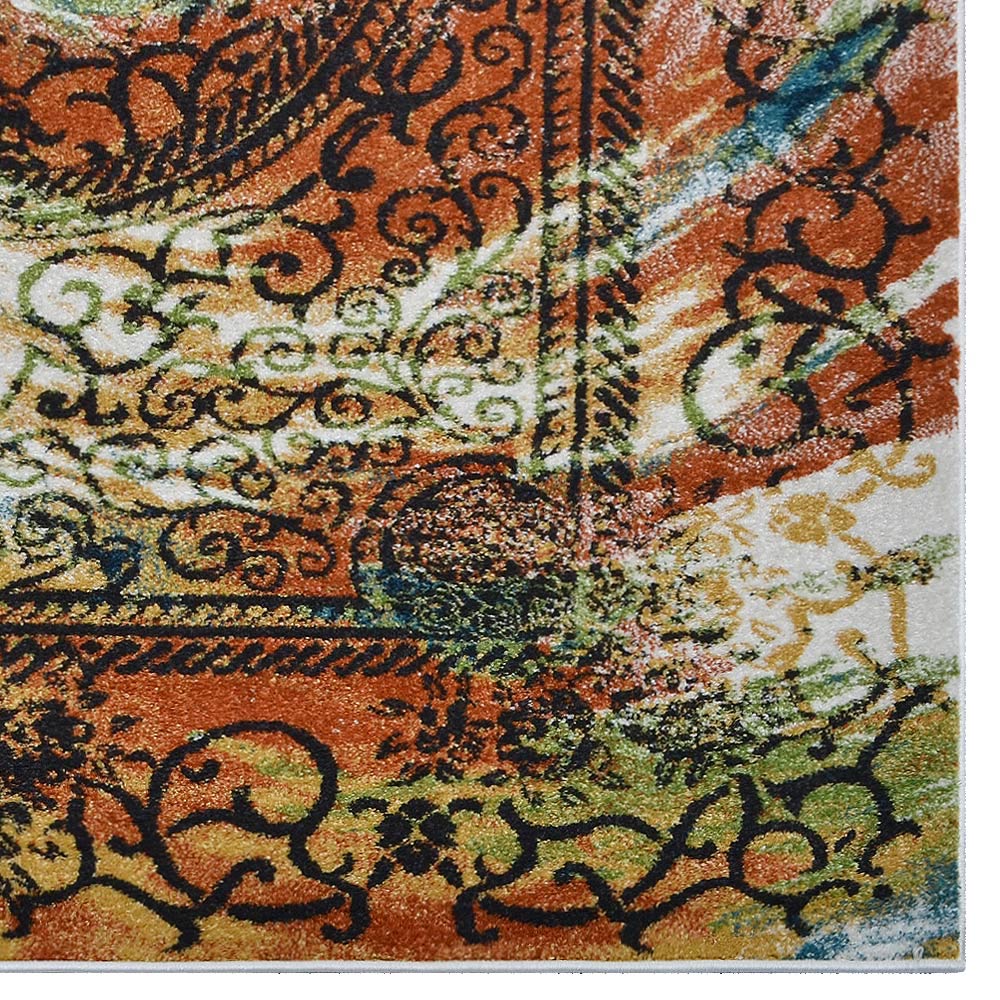 Whirlwind Machine Woven Polypropylene Rug