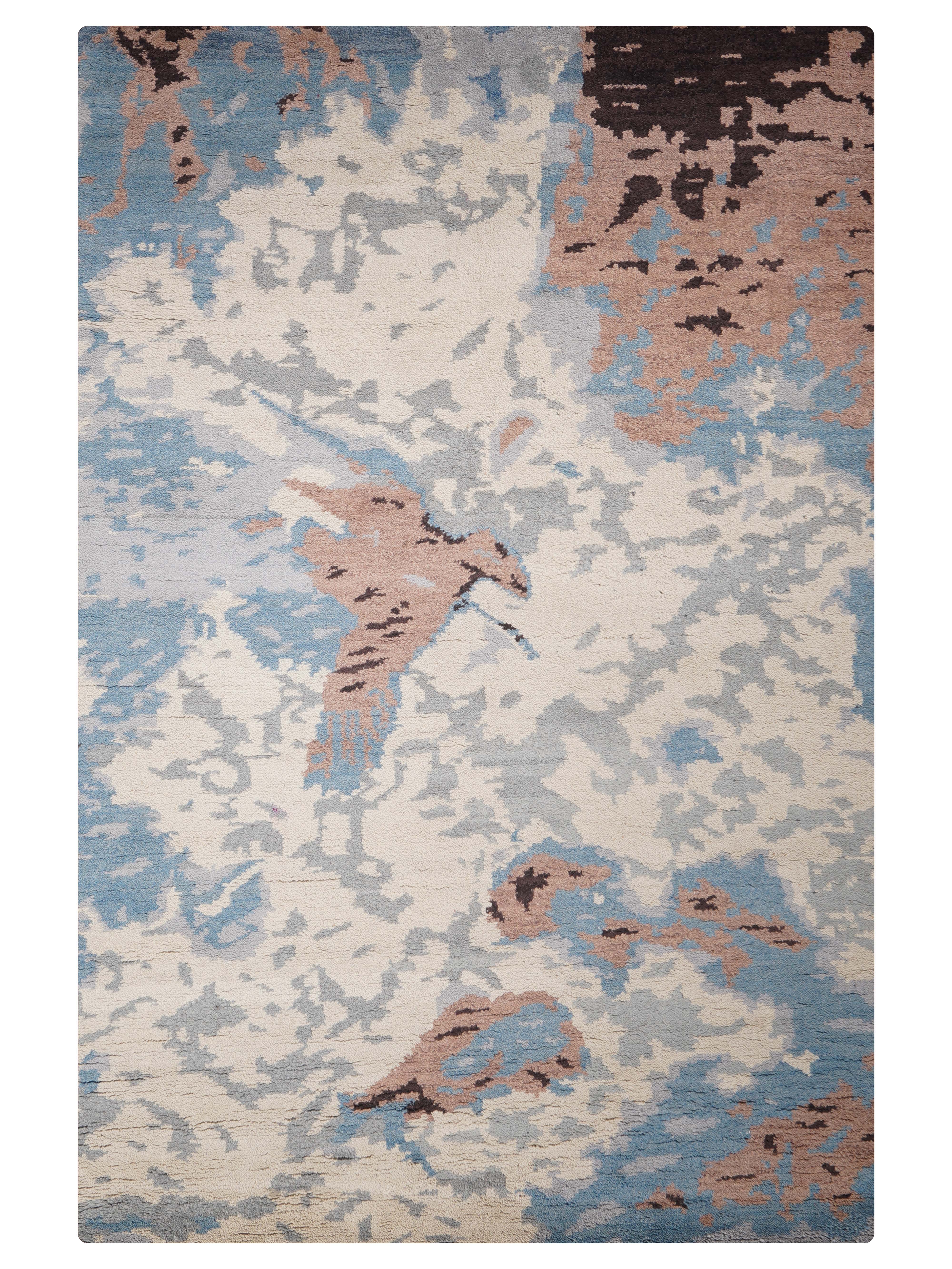 Ethereal Hand Knotted Wool Area Rug