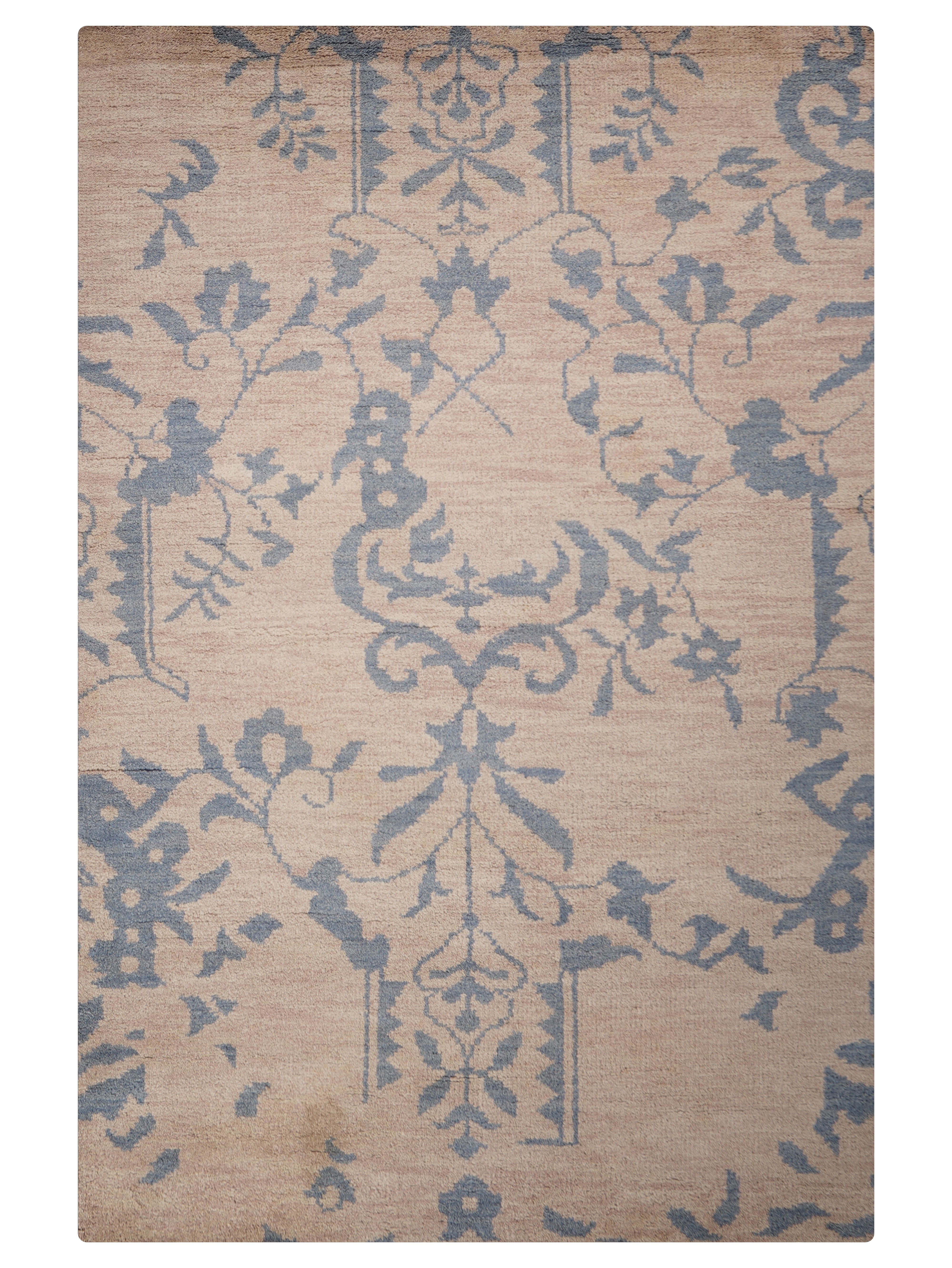 Bleu Hand Knotted Wool Rug